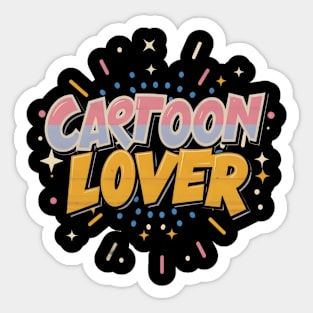 Classic Cartoon Bliss: 80s Lover's Dream Sticker